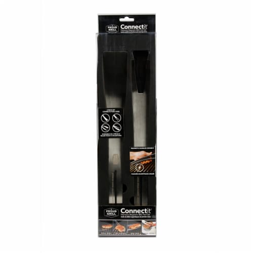Proud Grill 8038483 Connect It Stainless Steel BBQ Multi-Tool - 2 Piece Perspective: front
