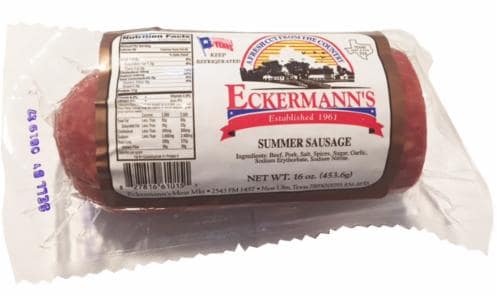 Eckermann's Summer Sausage Perspective: front