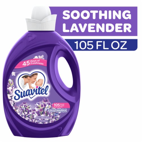 Suavitel Liquid Fabric Conditioner Laundry Fabric Softener Soothing Lavender Scent Perspective: front