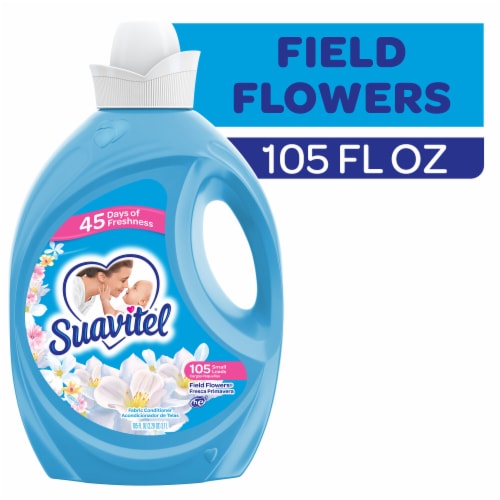 Suavitel Liquid Fabric Conditioner Laundry Fabric Softener Field Flowers Scent Perspective: front