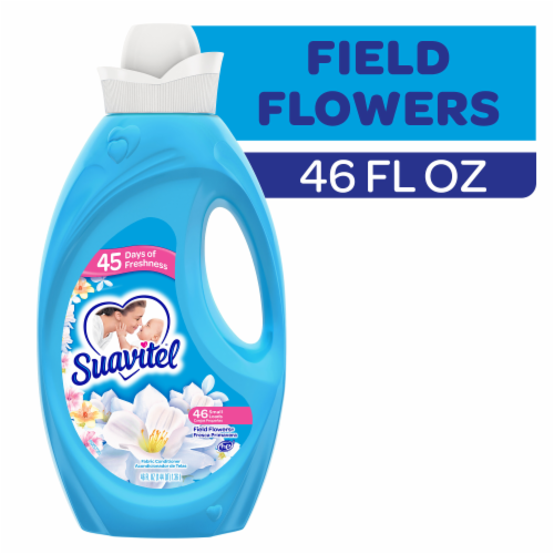 Suavitel Liquid Fabric Conditioner Laundry Fabric Softener Field Flowers Scent Perspective: front