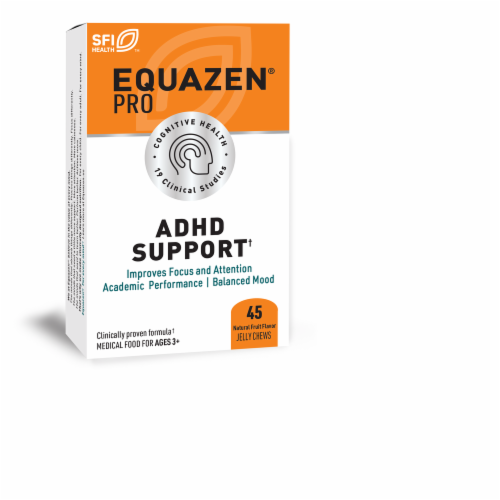 SFI Health™ Equazen® ADHD Support Natural Fruit Flavor Jelly Chews Perspective: front