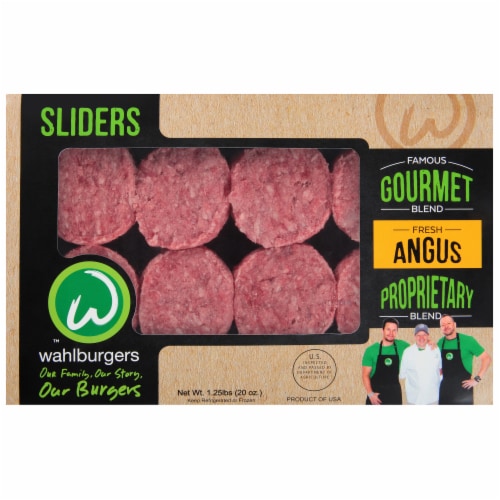 Wahlburger Frsh Angus Slider Burgers Perspective: front