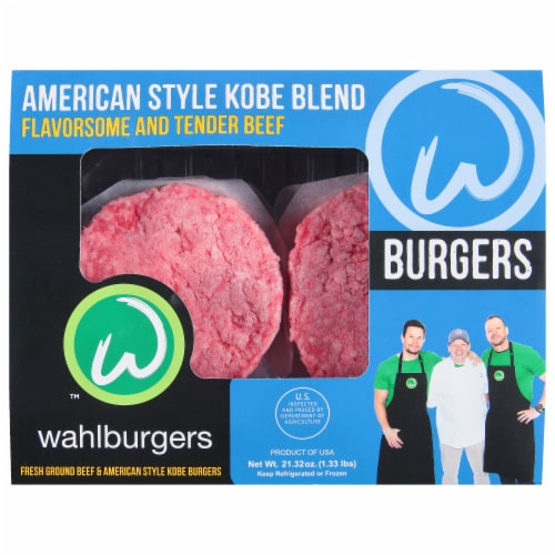 wahlburgers American Style Kobe Blend Beef Patties Perspective: front