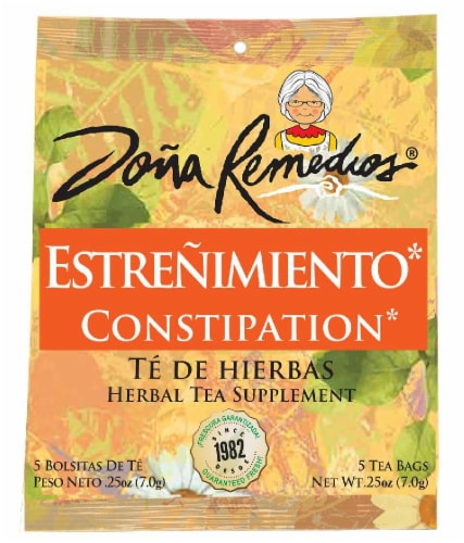 Dona Remedios Estrenimiento* Constipation Herbal Tea Supplement Perspective: front