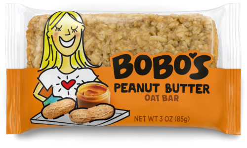 Bobo's Peanut Butter Oat Bar Perspective: front