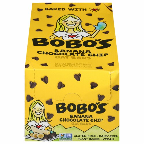 Bobo's® Banana Chocolate Chip Oat Bars Perspective: front