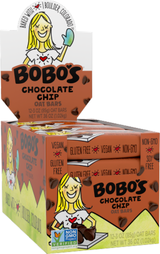 Bobo's® Gluten Free Chocolate Chip Oat Bars Perspective: front