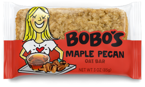Bobo's Maple Pecan Oat Bars Perspective: front