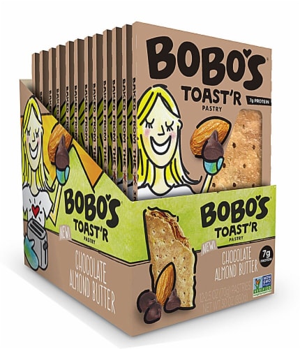 Bobo's Chocolate Almond Butter Toast'r Pastry Perspective: front