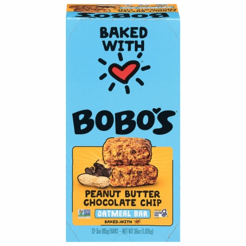 Bobo's® Peanut Butter Chocolate Chip Oat Bars Perspective: front