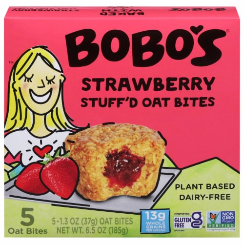 Bobo's® Strawberry Stuff'd Oat Bites Perspective: front