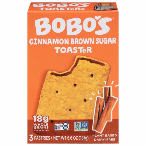 Bobo's® Cinnamon Brown Sugar Toaster Pastries Perspective: front