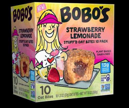 Bobo's® Strawberry Lemonade Stuff'd Oat Bites Perspective: front