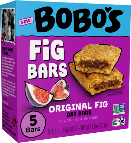 Bobo's® Fig Bars Perspective: front