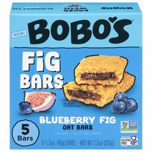 Bobo's® Blueberry Sleeve Fig Bars Perspective: front