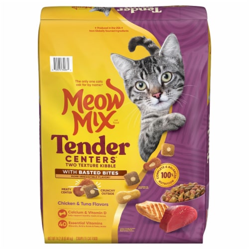 Meow Mix® Tender Centers® With Basted Bites Dry Cat Food Perspective: front