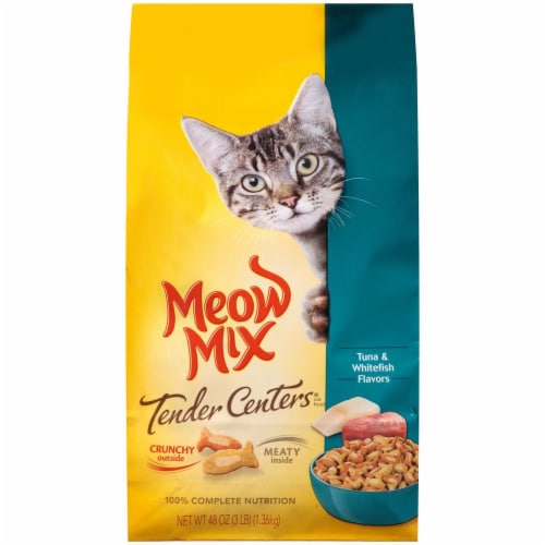 Meow Mix Tender Centers Salmon & White Meat Chicken Cat Food, 48 oz