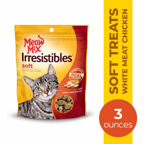 Meow Mix Irresistibles Soft Cat Treats With White Meat Chicken 3 oz Harris Teeter