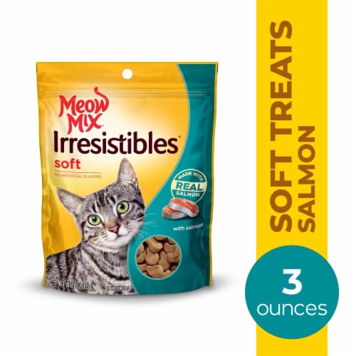 Meow Mix Irresistibles Soft Salmon Cat Treats 3 oz Kroger
