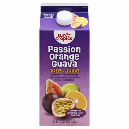 Sun Tropics® Passion Orange Guava Juice Perspective: front