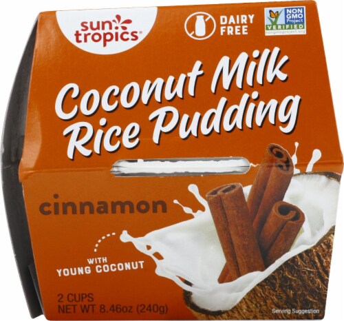 Sun Tropics  Coconut Gluten & Dairy Free Cinnamon Rice Pudding 2 Count Perspective: front
