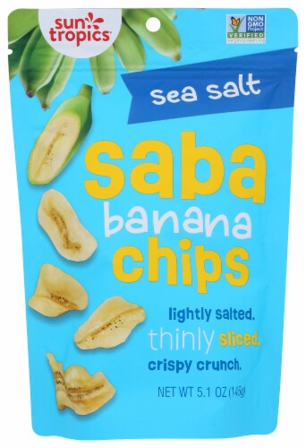 Sun Tropics Island Sea Salt Saba Banana Chips Perspective: front