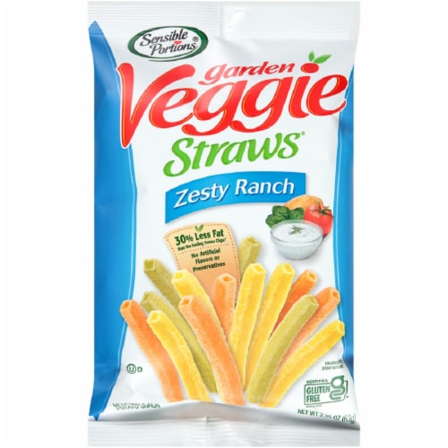 Sensible Portions® Garden Veggie Zesty Ranch Straws Perspective: front