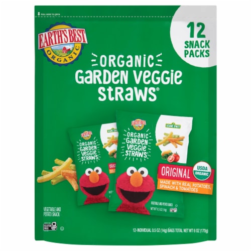 Earth's Best® Organic Original Garden Veggie Straws Perspective: front