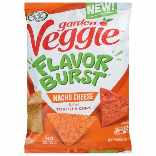 Sensible Portions® Nacho Cheese Tortilla Chips Perspective: front
