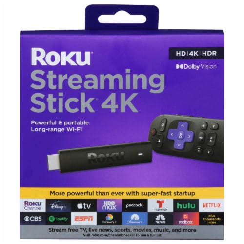 Roku® Streaming Stick® 4K Streaming Player Perspective: front