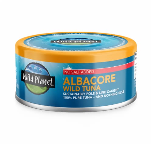 Wild Planet Albacore No Salt Added Wild Tuna Perspective: front