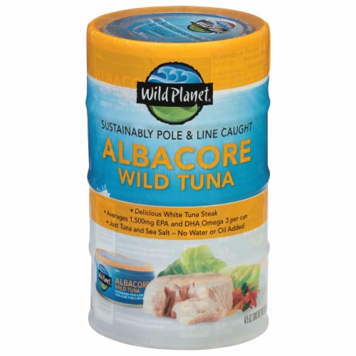 Wild Planet Albacore Wild Tuna Four Pack Perspective: front