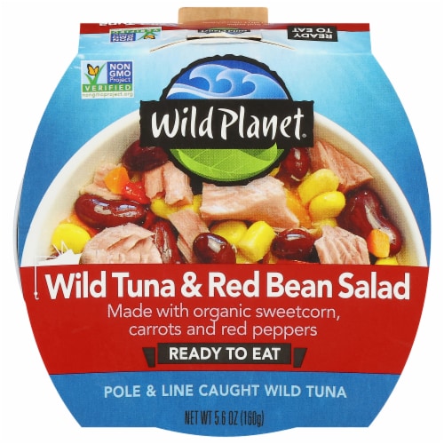 Wild Planet Ready to Eat Tuna Bean & Corn Salad Bowl Perspective: front