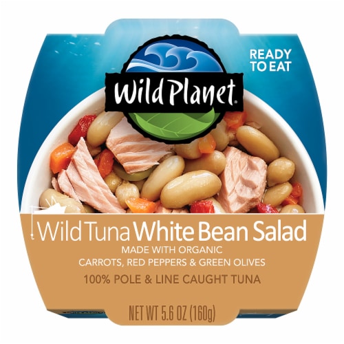 Wild Planet Ready to Eat Tuna White Bean Salad Bowl Perspective: front