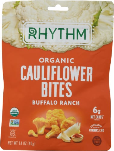 Rhythm® Organic Buffalo Ranch Cauliflower Bites Perspective: front