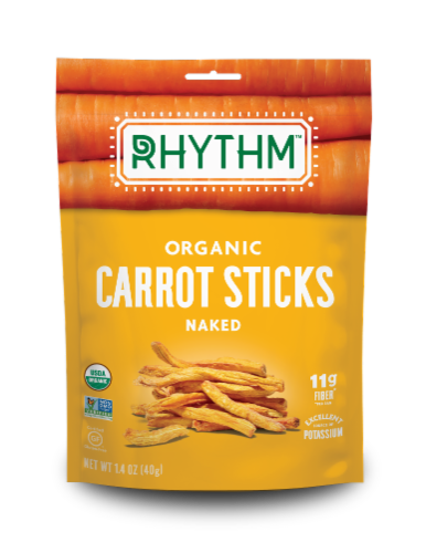 Rhythm™ Organic Naked Carrot Sticks Perspective: front