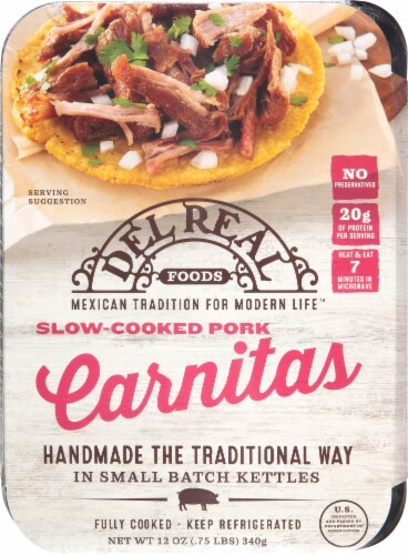 Del Real Foods Pork Carnitas Perspective: front