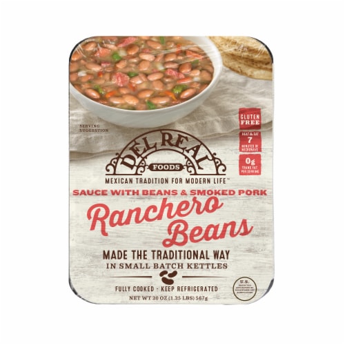 Del Real Foods® Gluten Free Beans with Smoked Pork Frijoles Rancheros Perspective: front
