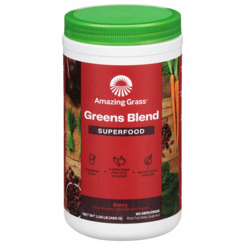 Amazing Grass Green SuperFood® Drink Powder Berry, 60 Servings - Kroger