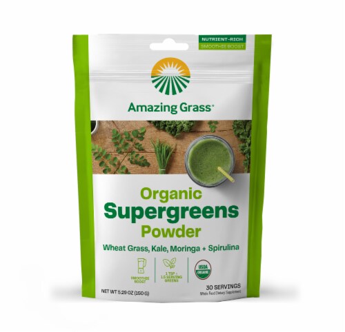 Amazing Grass Kale Organic Supergreens Powder 5g Perspective: front