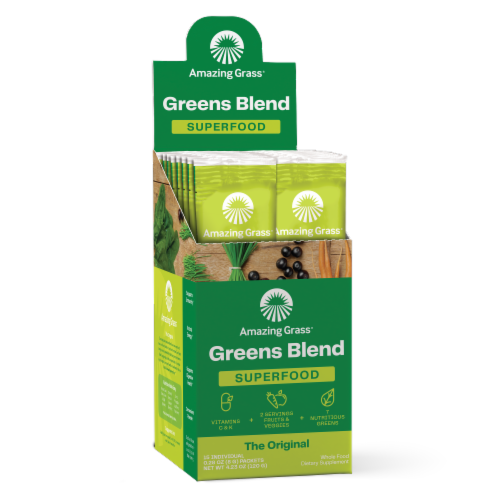 Amazing Grass® Green Super Food Supplement Perspective: front