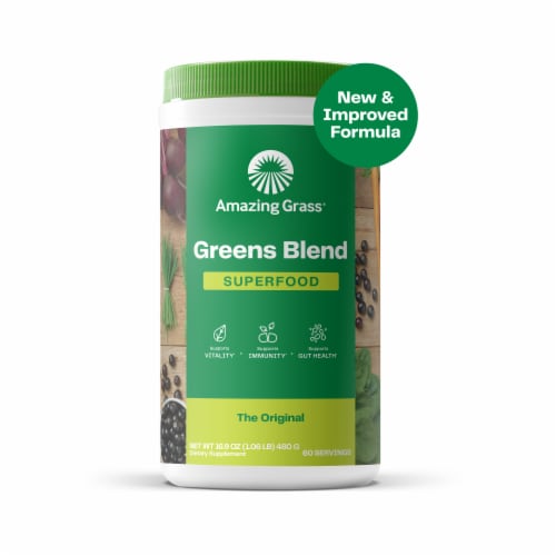 Amazing Grass Green Superfood Lemon-Lime Effervescent Greens Tablets, 60 ct  - Kroger