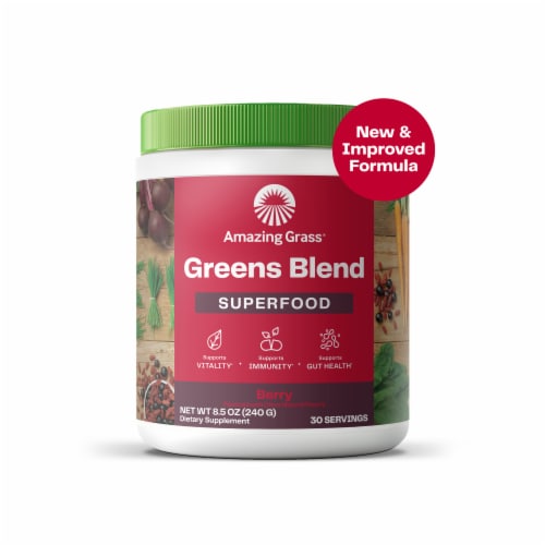 Amazing Grass® Greens Blend Berry Superfood Powder Perspective: front