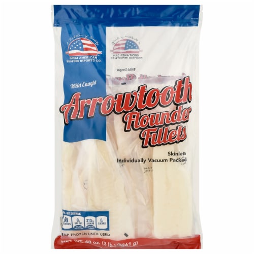 Great American Seafood Arrowtooth Flounder Fillets Perspective: front