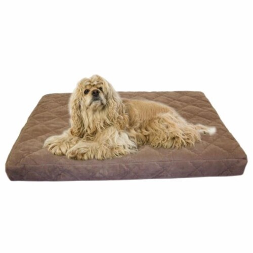 Carolina Pet 012320 Protector Pad Quilted Orthopedic Jamison Pet Bed - Chocolate, Small Perspective: front