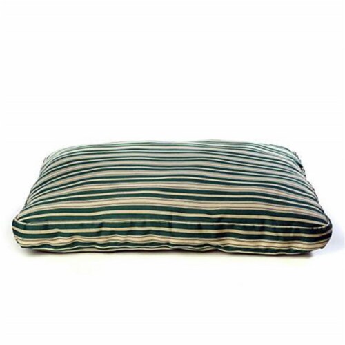 Carolina Pet 015600 Faux Gusset Jamison Pet Bed - Green Stripe, Small Perspective: front