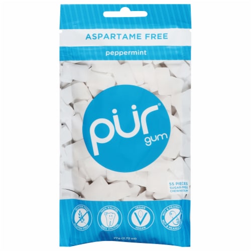 Pur® Aspartame-Free Peppermint Gum Perspective: front