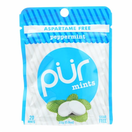 Pur Mint Gum - Peppermint - Case Of 12 - 60 Perspective: front