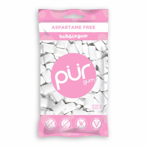 PUR® Gum Aspartame Free Bubblegum Perspective: front